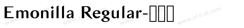 Emonilla Regular字体转换